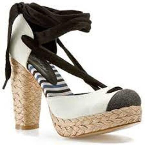 Envy Ahoy Espadrille Heels Sz 9 - Picture 1 of 9